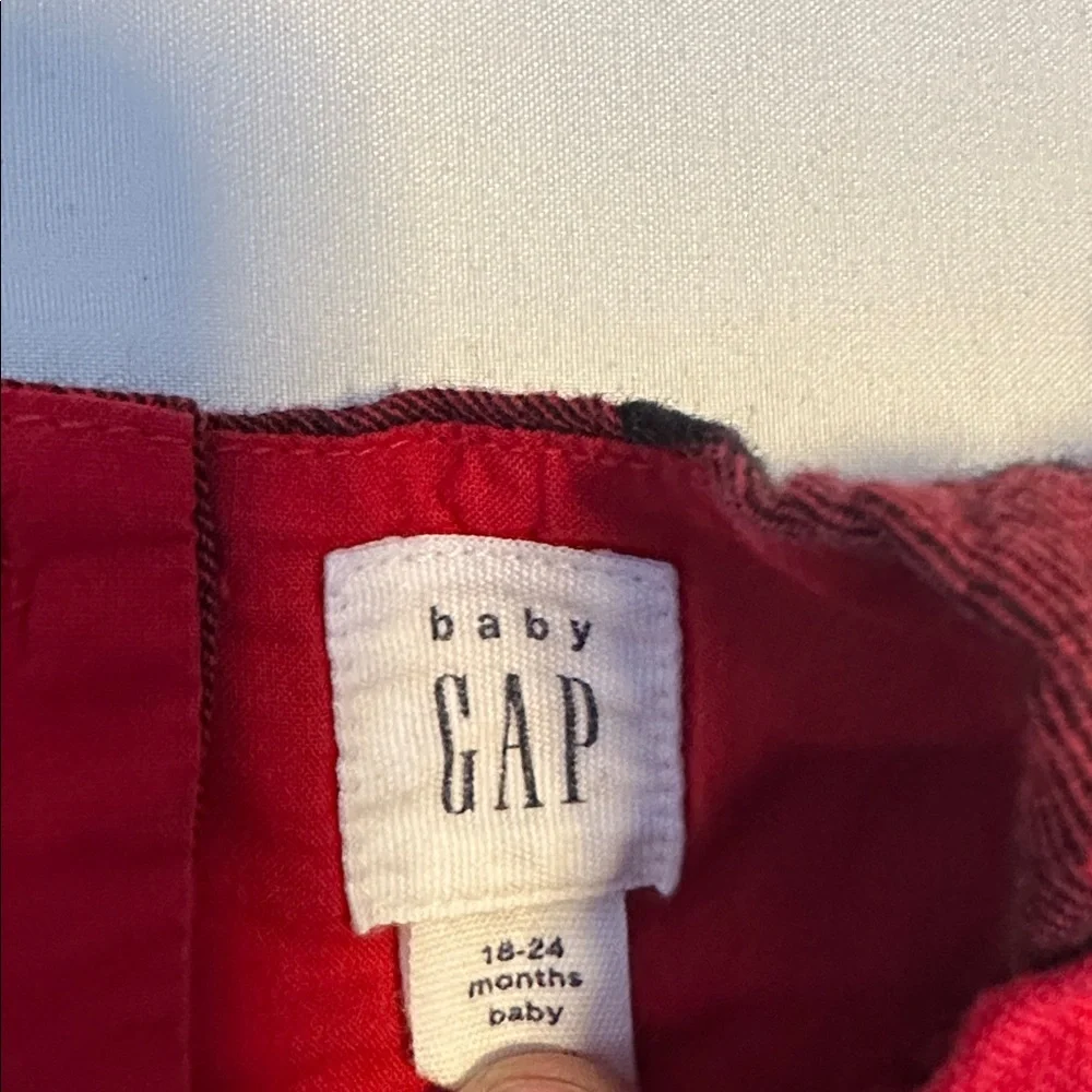 GAP Red and Black Checkered Dress
